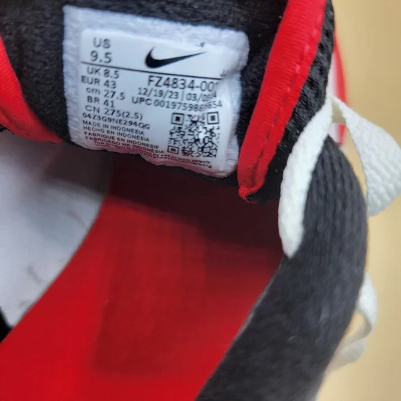 Georgia Bulldogs Nike Air Max Solo Men's Shoe Size 9.5 Red White Black UGA New